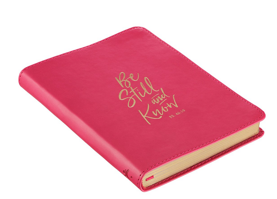 NEW Be Still and Know Journal: Bible Verse, Inspirational Scripture Notebook, Faux Leather