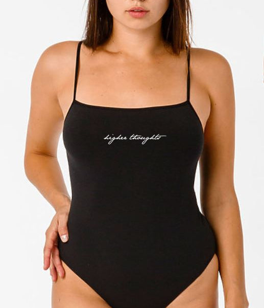 Higher Thoughts Bodysuit - Black